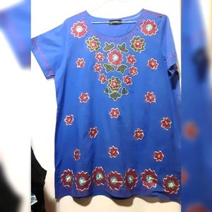 Embroidered Cotton Tunic - Various Sizes